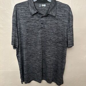 Callaway Opti‎ Dri 2X Black Gray Polo Shirt Golf